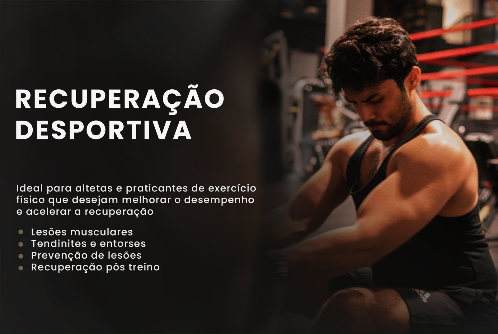 Recuperação desportiva massagem liberação miofascial
