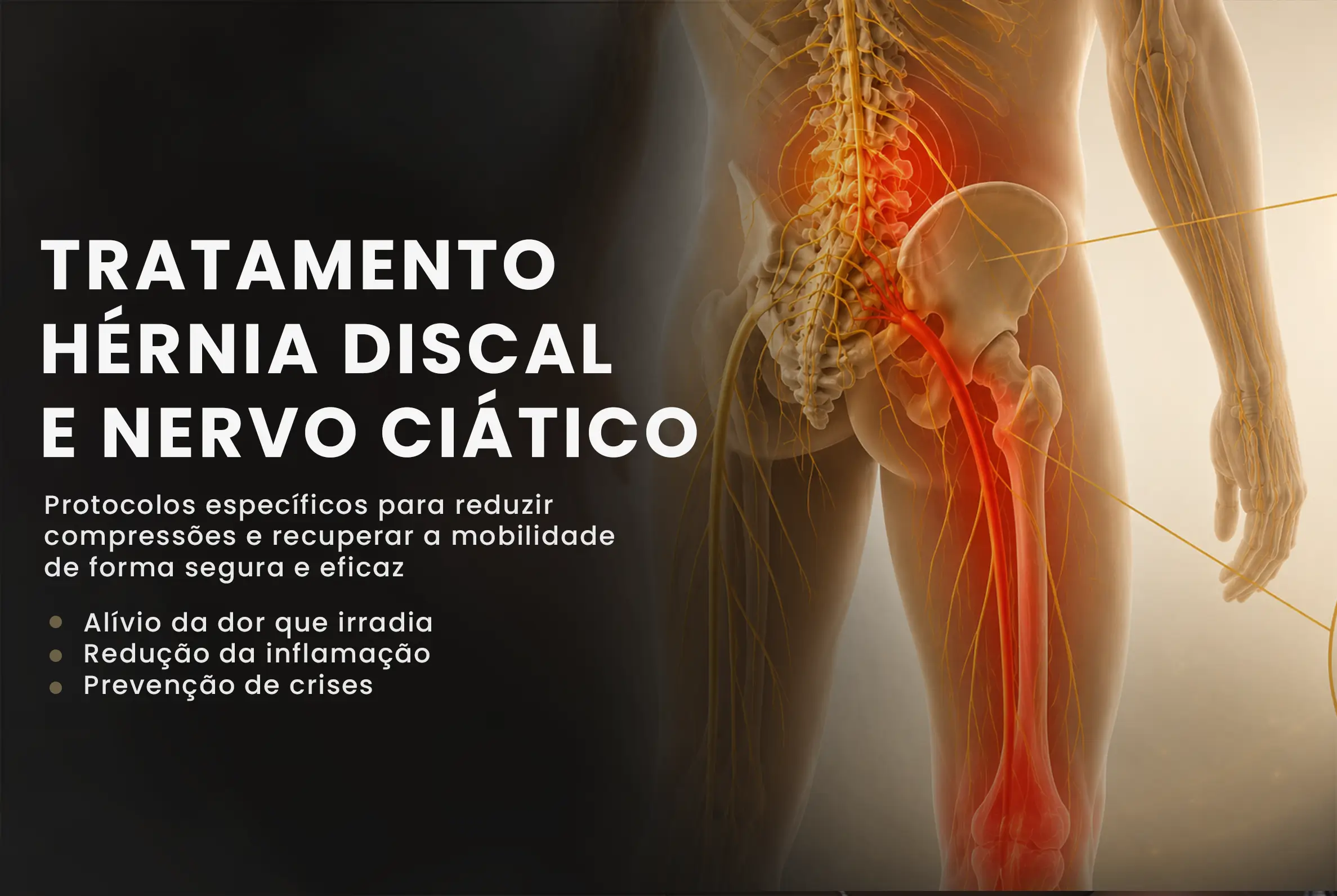 Tratamento hérnia discal e nervo ciatico